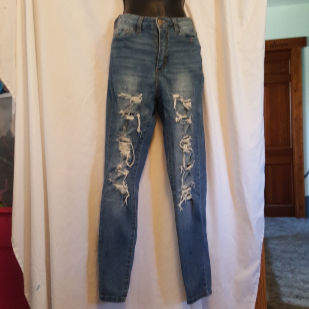 girls rip front dollhouse jeans
